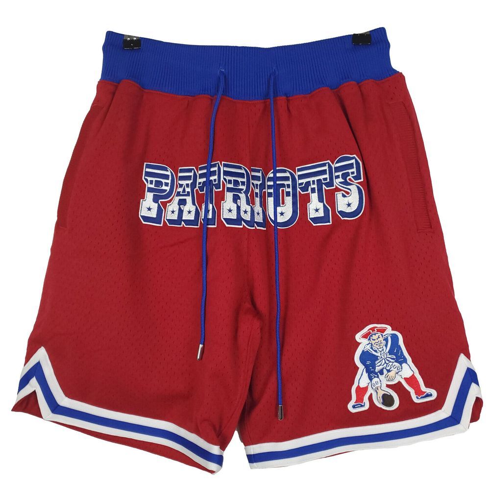 Just Don New England Patriots Mitchell & Ness NFL S Small Jersey‎ Shorts Red NWT